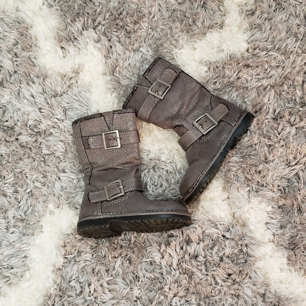 [Cherokee] Silver glitter boots, toddler size 5